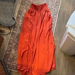Soft Orange flowy pant